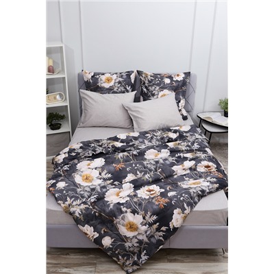 Простыня поплин Темная ночь 2-компаньон