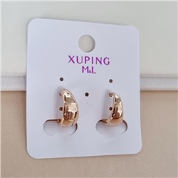 Серьги конго круглые коллекция "Xuping ML" покрытие позолота, арт.101.247