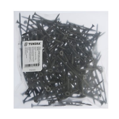 Саморез 3.8×64 мм ТУНДРА PREMIUM, потай, крупная резьба, шлиц PH, фосфатированный, 1 кг