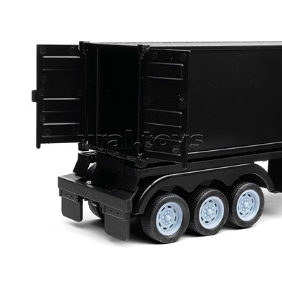 Набор машин "Контейнеровоз "Динозавры" с машинками и дорожными знаками, в коробке