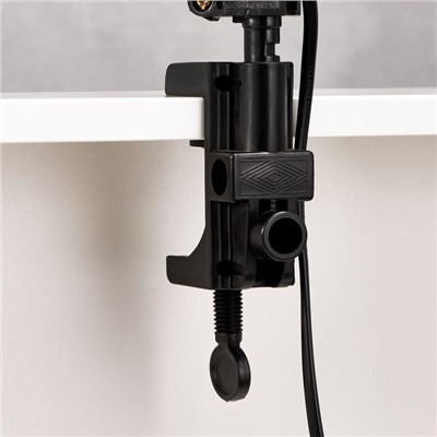 Лампа настольная Е27, на зажиме (220 В) черная, h=55 (811) RISALUX