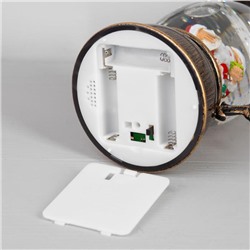 Светодиодная фигура «Дед Мороз с подарками» 14×23.5×11 см, пластик, батарейки ААх3 (не в комплекте), USB, свечение тёплое белое