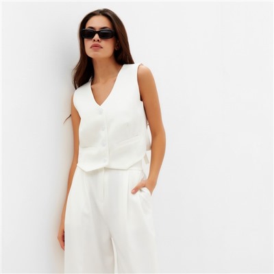 Брюки женские MIST: Classic Collection, размер 50, молочные