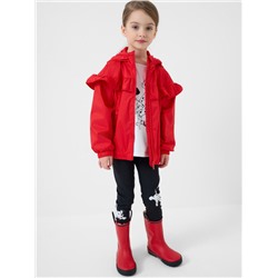 Куртка текстильная с полиуретановым покрытием для девочек (ветровка)