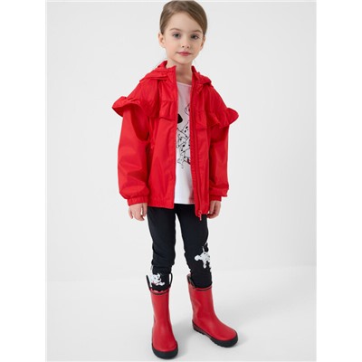 Куртка текстильная с полиуретановым покрытием для девочек (ветровка)