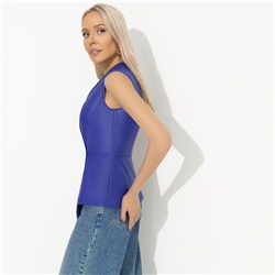 Жилет приталенного силуэта, Откровенно стильная (синий)