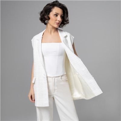 Жилет , в котором выглядишь дорого, Карьерный взлет (античный белый)