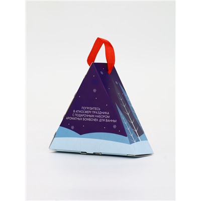 Бомбочки для ванны «Мишка», 3 шт. × 40 г, морозная черника, URAL LAB