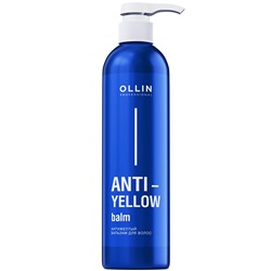 OLLIN ANTI-YELLOW Антижелтый бальзам для волос 500 мл