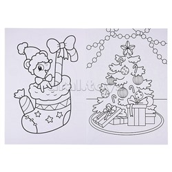 НГ Раскраски с новогодними очками. В ожидании Нового Года