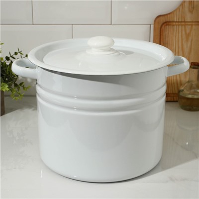 УЦЕНКА Кастрюля цилиндрическая, 9 л, без крышки, светлая МИКС