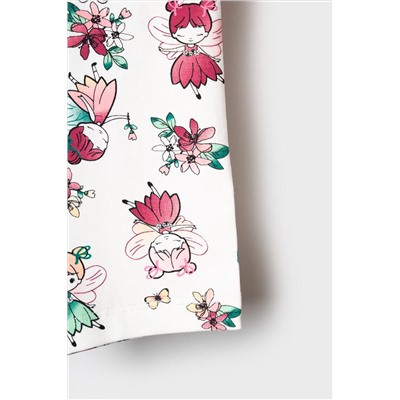 Брюки детские трикотажные для девочек (легинсы укороченные), 2 пары в комплекте PLAYTODAY, 1240078