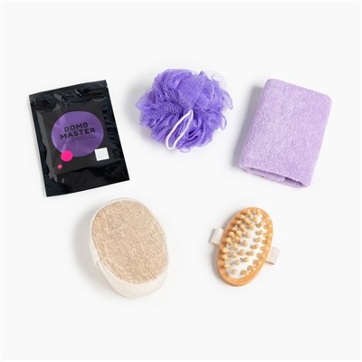 Подарочный набор «Этель. Ты космос», полотенце 30×60 см, мочалка, массажёр