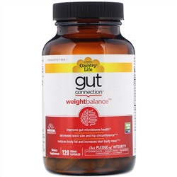 Country Life, Gut Connection, Weight Balance, 60 Vegan Capsules