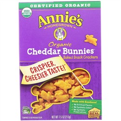 Annie's Homegrown, Cheddar Bunnies, Baked Snack Crackers, 7.5 oz (213 g)
