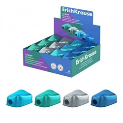 Точилка пластиковая с контейнером "Шарм, Ледяной металл" ассорти 60032 ErichKrause