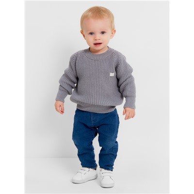 Джемпер вязаный Крошка Я, рост 74-80 см, серый