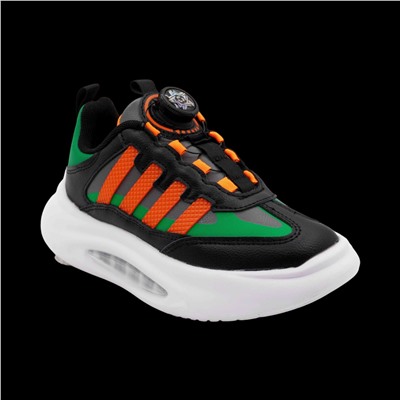 Кроссовки А7228-6 черно оранжевые