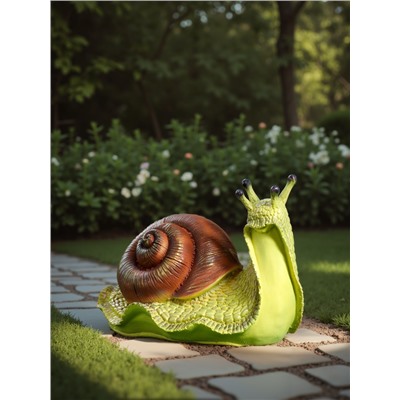 Садовая фигура из полистоуна «Улитка», 18×26×15 см
