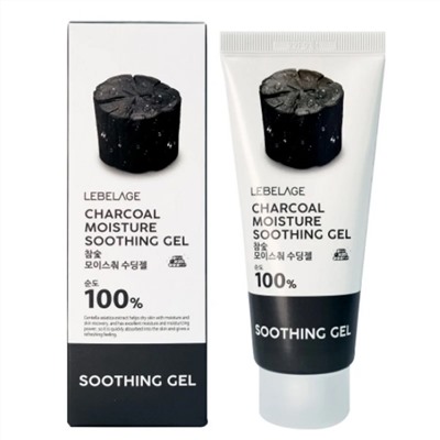Lebelage Успокаивающий гель на основе экстракта древесного угля / Charcoal Moisture Soothing Gel, 100 мл 21285