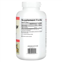 Natural Factors, Яблочный уксус, 500 мг, 360 капсул