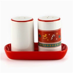 Солонка и перечница «Пряничные человечки!», 12×6.5×7 см, ручная работа