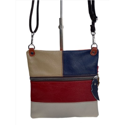 Женская сумка из натуральной кожи мультицвет