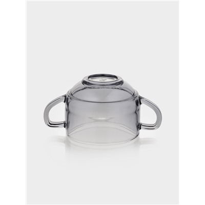 Бульонница Paşabahçe «Грей», 480 мл, стекло, с ручками, серая