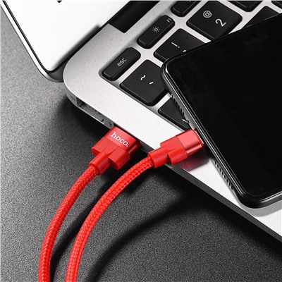 Кабель USB - Type-C Hoco U55 Outstanding 12W 120см 2,4A  (red)