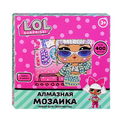 Алмазная мозаика 15*15 "ЛОЛ" в коробке