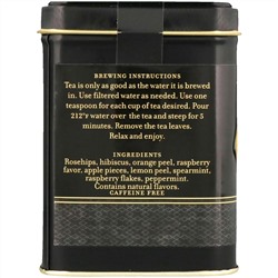 Harney & Sons, Малиновый травяной чай, без кофеина, 4 унции