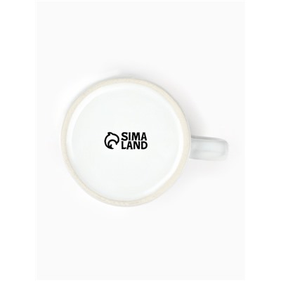 Кружка новогодняя керамическая «Снеговик», 320 мл, ручная работа