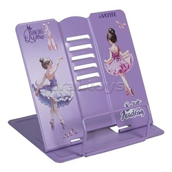 Подставка для учебников и книг "Ballet Academy" 20x19 см, металлическая окрашенная, вес 430 г, с противоскользящими ножками, с полноцветным рисунком, в пластиковом пакете с европодвесом