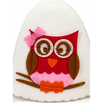 Шапка для бани и сауны, с аппликацией «Мэри», полиэфир, детская