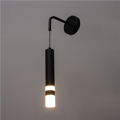 Бра «Гелла» LED 6 Вт 3000К черный 4×4×30 см