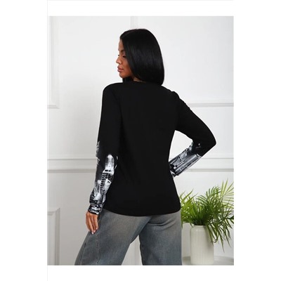 Лонгслив с рисунком Город Арт. 1097 НАТАЛИ, 1133070