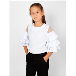 Блузка для девочки 0199/1 (Белый)