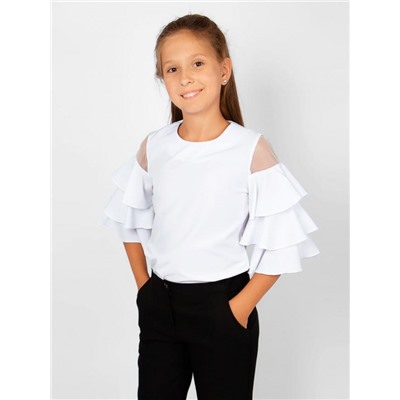Блузка для девочки 0199/1 (Белый)
