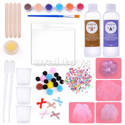 Набор творческая мастерская "Создай светящийся сквиш" в коробке