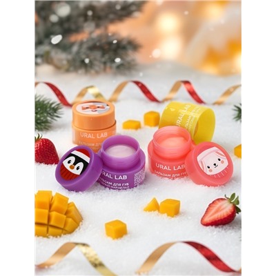 Бальзамы для губ, набор 4 шт. × 3 г, URAL LAB