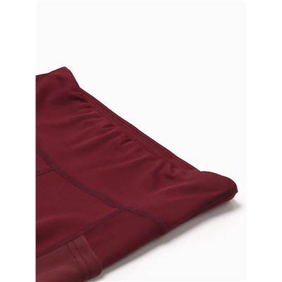 Легинсы спортивные женские MINAKU: SPORTLY, бордовые, размер 48