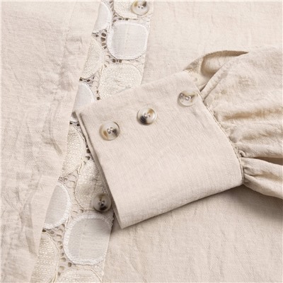 Рубашка вискозная, Кружевной повод (пульс сердца)