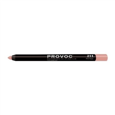 Provoc Гелевая подводка в карандаше для губ, №211 / Semi-Permanent Gel Lip Liner, Pink Haze 10742