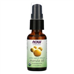 Now Foods, Solutions, Certified Organic & 100% Pure Marula Oil, 1 fl oz (30 ml)