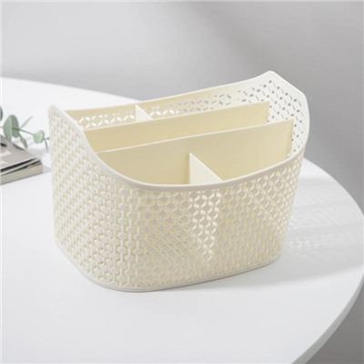 Корзина для хранения, 5 отделений, 18.3×14.2×11.7 см, цвет МИКС