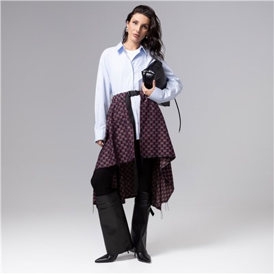 Юбка-килт с необработанными краями, Игра теней