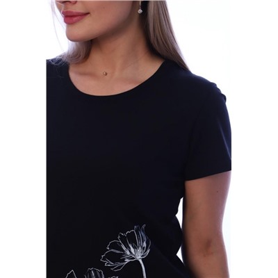 Футболка женская ФЖ060 (Черный)