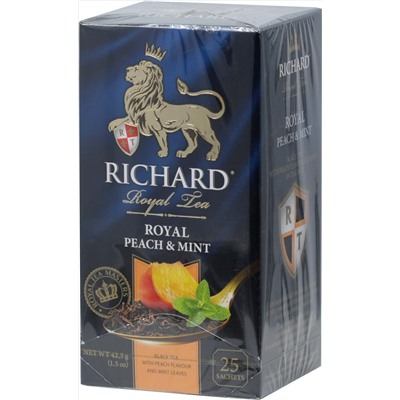 Richard. Персик и мята карт.упаковка, 25 пак.