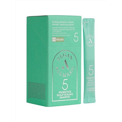ALLMASIL - ШАМПУНЬ ДЛЯ ГЛУБОКОГО ОЧИЩЕНИЯ КОЖИ ГОЛОВЫ 5 PROBIOTICS SCALP SCALING SHAMPOO, 8 МЛ * 20 ШТ