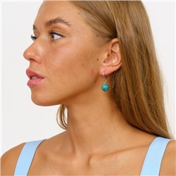 Серьги бижутерия висячие Амазонит, 1028, арт.218.077